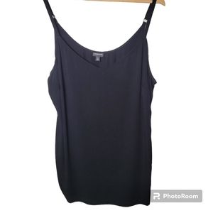 Torrid V Neck Spaghetti Strap Cami Top Black Size 3XL